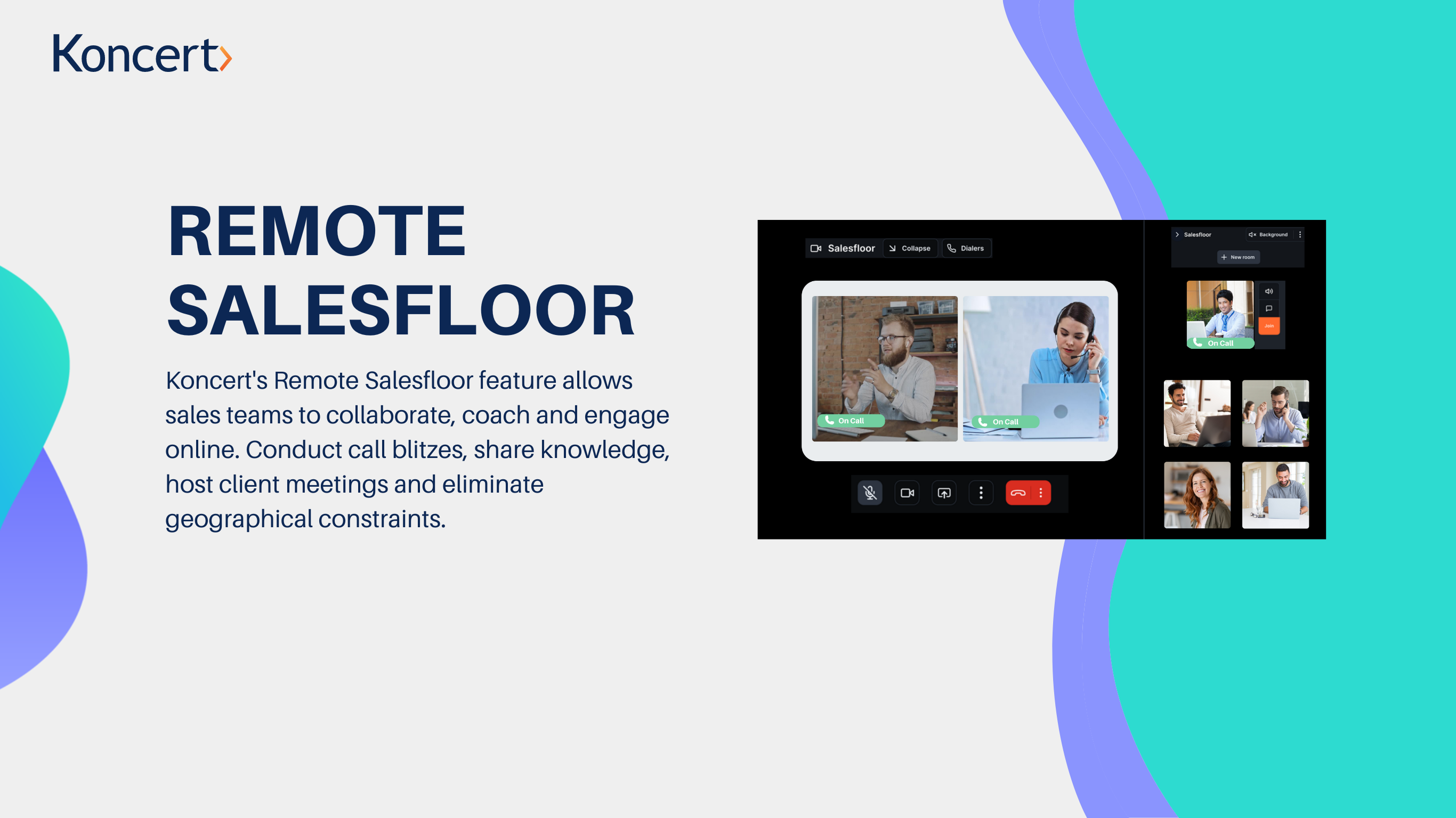 Remote Dialer Koncert Remote Salesfloor – Virtual Salesfloor for Team Coaching ...